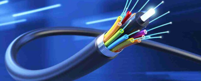 Cross section of Fiber Optic cable