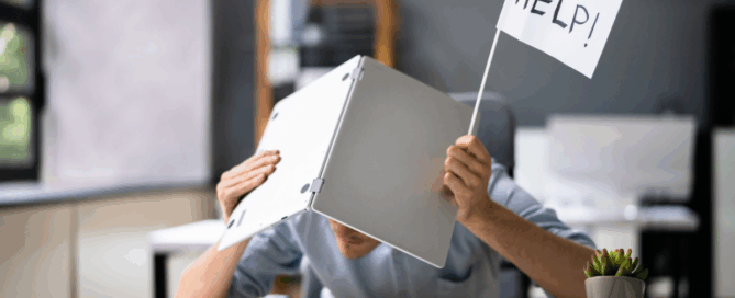 Frustrated man dealing with slow internet